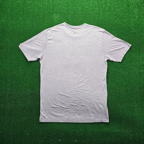 Under Armour Tshirt Mens Medium Gray Short Sleeve HeatGear Active Wear Casual - Picture 6 of 6
